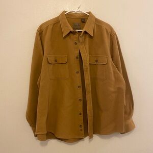 Marino Bay Chamois Camel Tan Button-Up Shirt